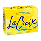 La Croix Sparkling Water Natural Lemon 12 Oz Left Picture